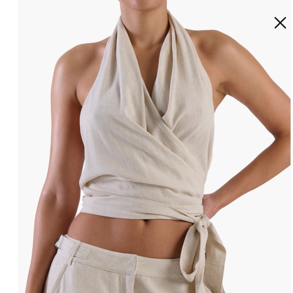Naked Wardrobe So Wrapped Up Halter Top